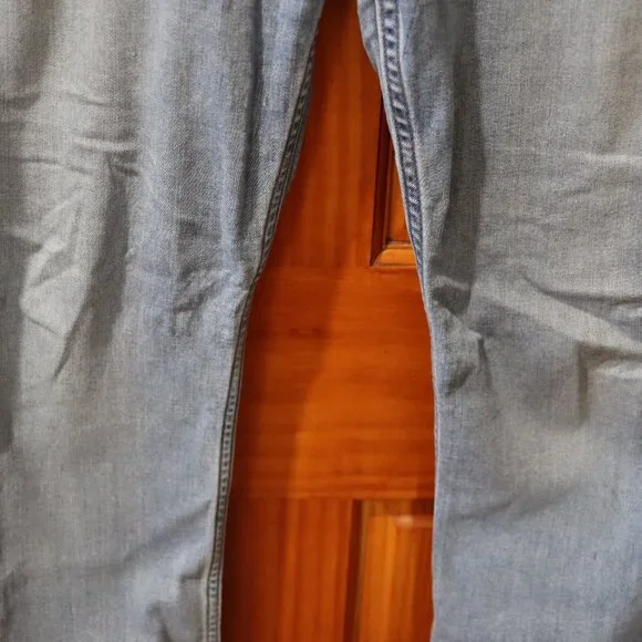 Paige Lennox Relaxed Straight Denim Jeans Size 34 Blue Stretch Comfort Fit - Picture 5 of 14